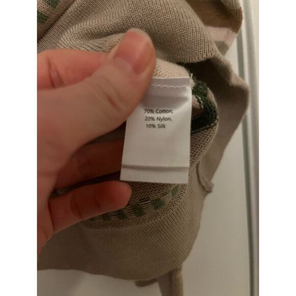 WISPR Brodie Cashmere Tan Striped Sweater Sz L - Picture 4 of 5